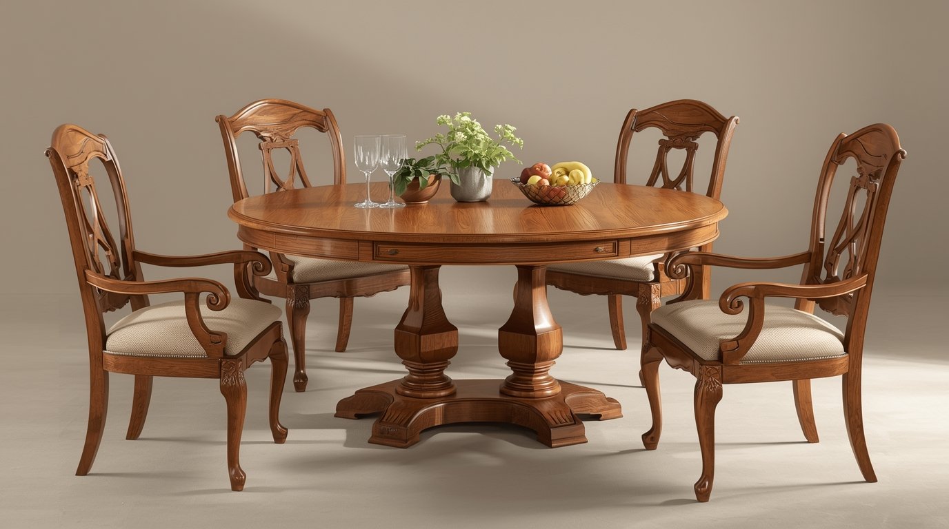 Handcrafted wooden dining table by Beautifulcutchic
